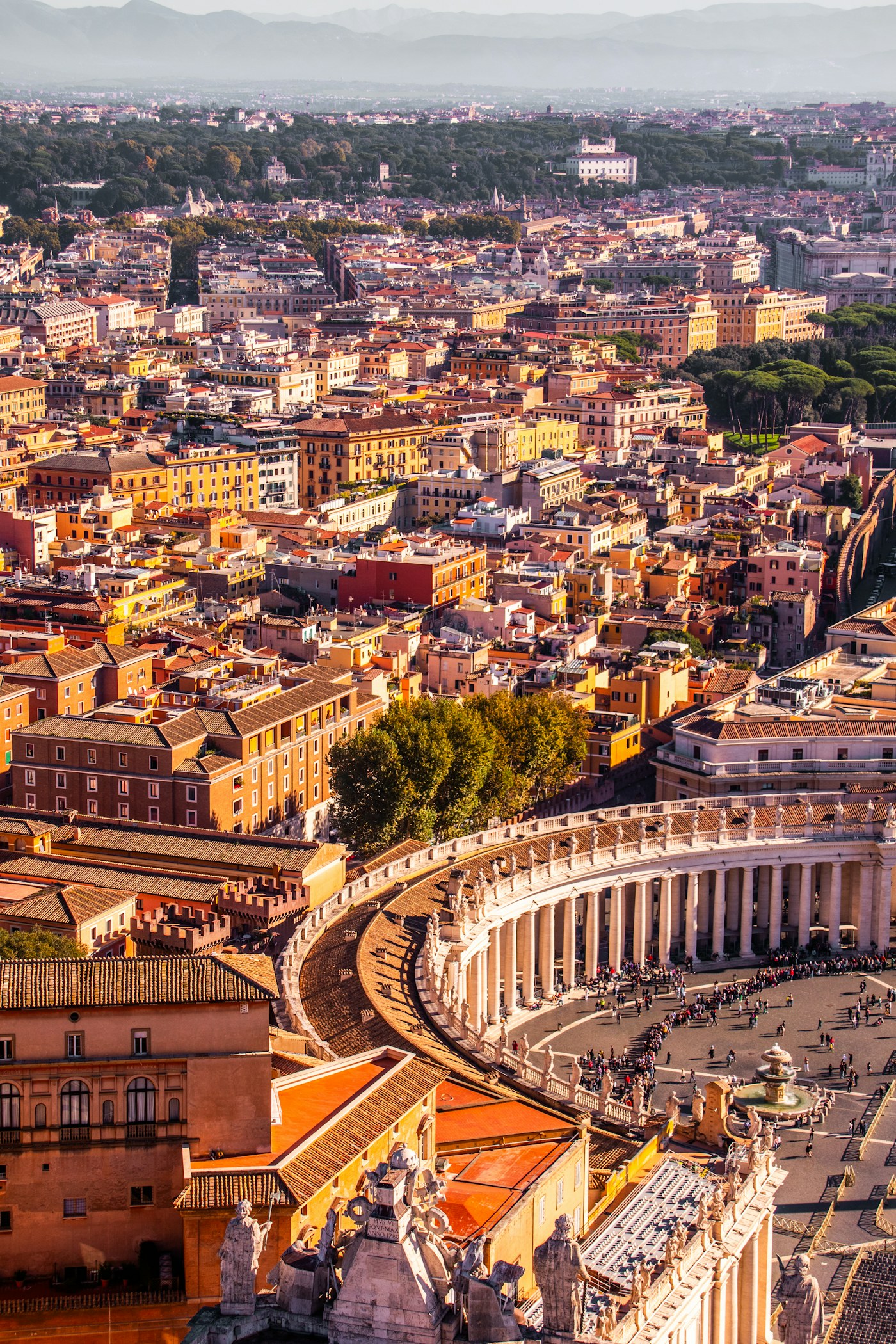 Rome rooftops and domes
