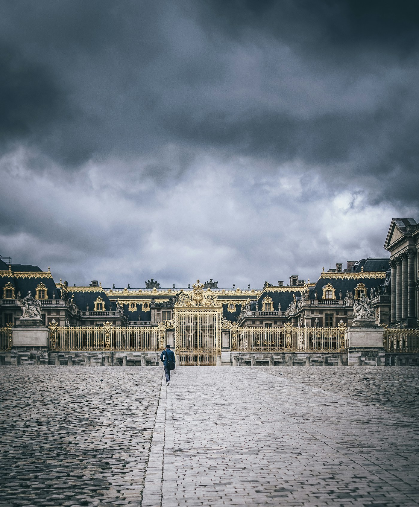 The entrance gates of Versailles