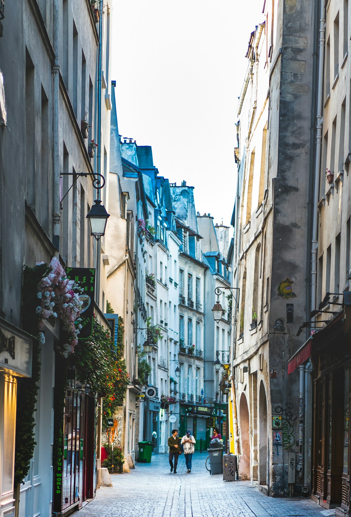 A narrow street in the Marais